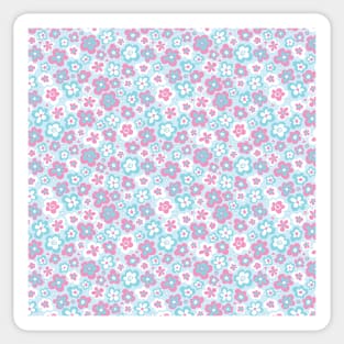 BLUE BARBIE FLORALS Sticker